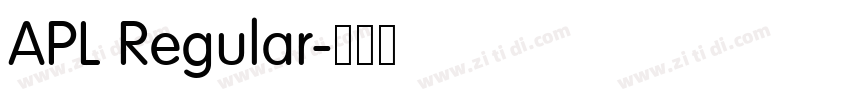 APL Regular字体转换 APL Regular字体转换